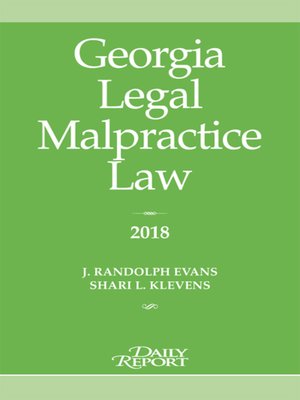 cover image of Georgia Legal Malpractice Law